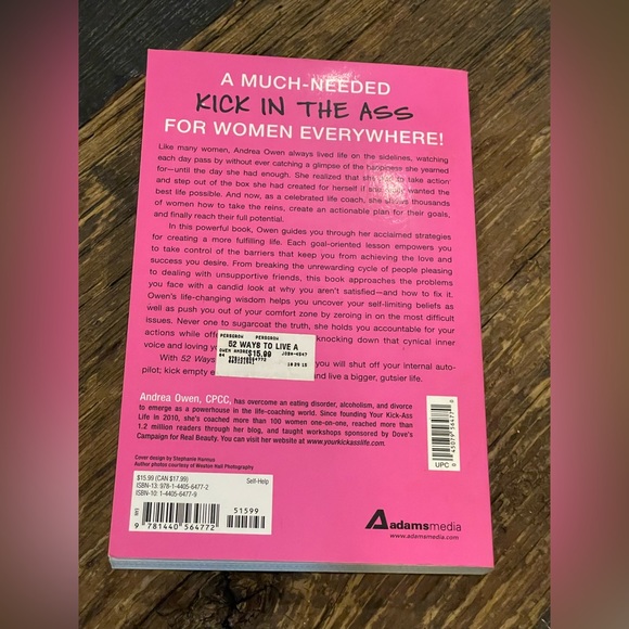 52 WAYS TO LIVE A KICK-ASS LIFE Book By Andrea Owen, CPCC๐๐ค๐ - Picture 2 of 6